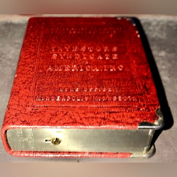 Vintage 1920s Zell INVESTORS SYNDICATE Of AMERICA Inc Minneapolis Book Coin Bank - Picture 6 of 9